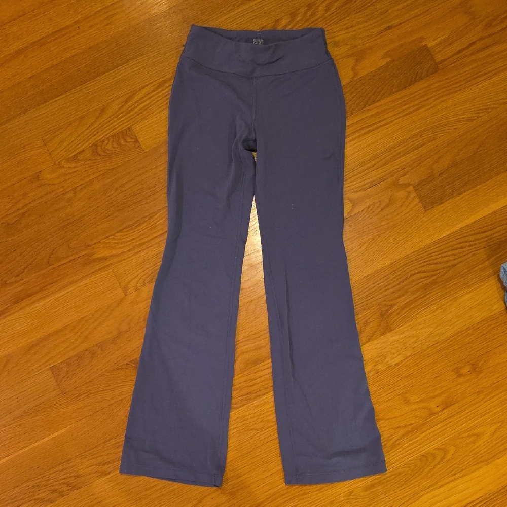 Athleta Girl High Rise Chit Chat Flare Pants - Dark Purple/Grey - 8-10y